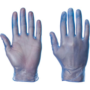 Supertouch Powderfree Vinyl Gloves - Blue