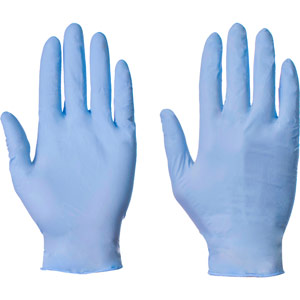 Supertouch Powderfree Nitrile Gloves - Ice Blue