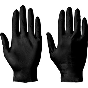 Supertouch Powderfree Nitrile Gloves - Black