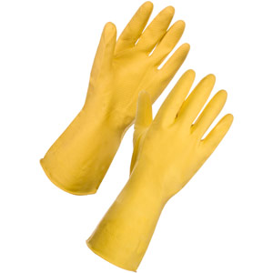 Supertouch Household Latex Gloves - Yellow
