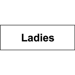 Ladies' Sign - Self-Adhesive Vinyl (300 x 100mm)