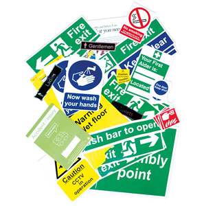 Health And Safety Signage Pack - Non-Adhesive 1mm Rigid PVC Board