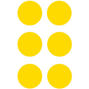 Yellow Circles Floor Signals - 90mm Dia. (Pack of 100)