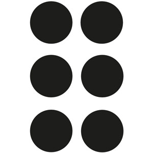 Black Circles Floor Signals - 90mm Dia. (Pack of 100)
