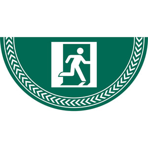 Running Man Symbol - Floor Graphic (750x375mm)