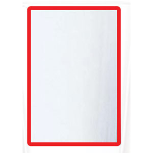 A3 Magnetic Document Frame - Red (Pack of 10)