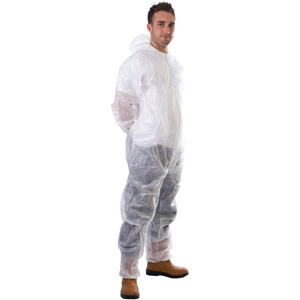 Supertouch PP Non-Woven Coveralls - White