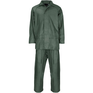 Supertouch Polyester/PVC Rainwear - Rainsuit - Green