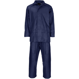 Supertouch Polyester/PVC Rainwear - Rainsuit - Navy