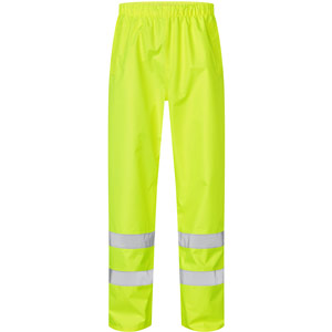 Supertouch Hi Vis Overtrousers with Ankle Band - Yellow