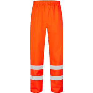 Supertouch Hi Vis Overtrousers with Ankle Band - Orange
