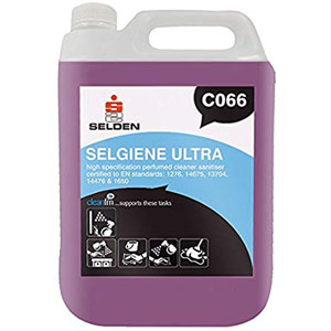 Selden Selgiene Ultra Virucidal Cleaner Sanitiser - 2 x 5 Litre Bottles