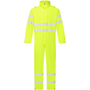 Supertouch Hi Vis Storm-Flex PU Coverall - Yellow