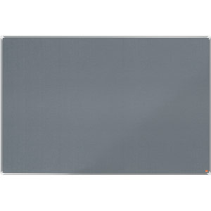 Nobo Premium Plus Grey Felt Notice Board - 1800x1200mm