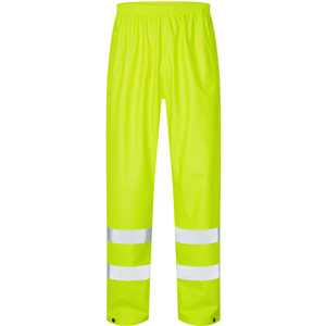 Supertouch Storm-Flex Hi-Vis PU Breathable Trousers with Ankle Band - Yellow