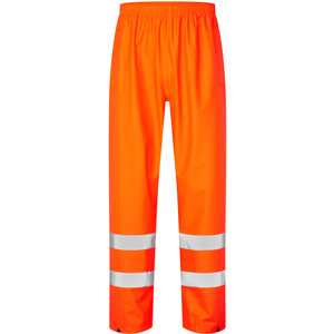 Supertouch Storm-Flex Hi-Vis PU Breathable Trousers with Ankle Band - Orange
