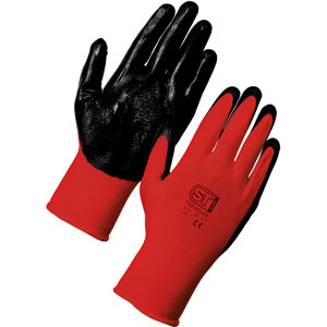 Supertouch Nitrotouch Gloves - Red