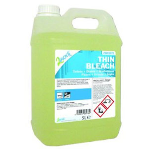 2Work Thin Bleach Fresh Scent - 5 Litre