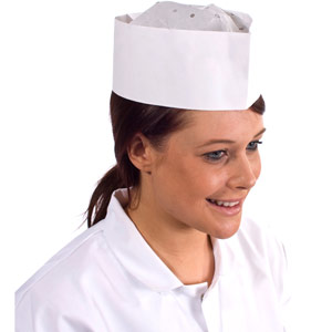 Supertouch Paper Forage Hats - White