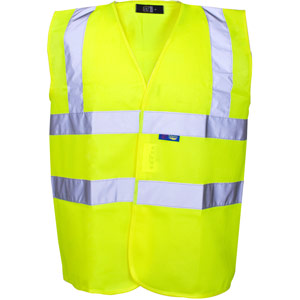Supertouch Hi Vis Vest - Velcro - Yellow