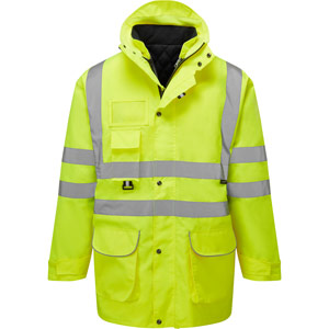 Supertouch Hi Vis 7 in 1 Parka - Yellow