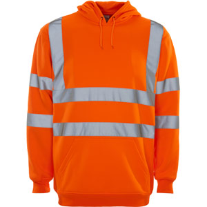 Supertouch Hi Vis Hooded Sweatshirt - Orange