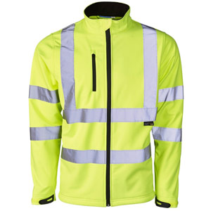 Supertouch Hi Vis Softshell Jacket - Yellow