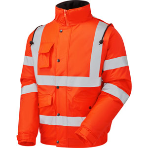 Supertouch Storm-Flex PU Bomber Jacket - Orange