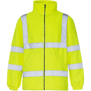 Supertouch Hi Vis Fleece Jacket - Yellow