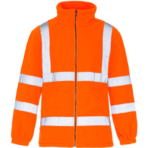 Supertouch Hi Vis Fleece Jacket - Orange