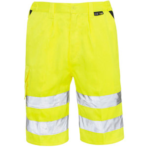 Supertouch Hi Vis Shorts - Yellow