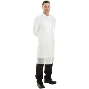 Supertouch PE Aprons Flat Packed - 20 Micron - Pack of 10x100 - White