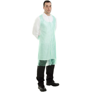 Supertouch PE Aprons on a Roll - 20 Micron - Pack of 5x200 - Green