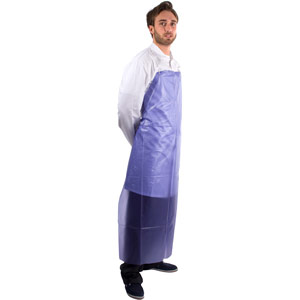 Supertouch PVC Aprons - 0.2mm - Blue