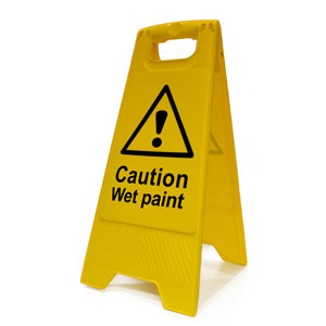 Spectrum Heavy Duty A-Board - Caution Wet Paint