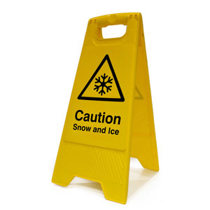 Spectrum Heavy Duty A-Board - Caution Snow And Ice