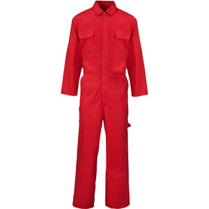 Supertouch Polycotton Coverall - Basic - Red