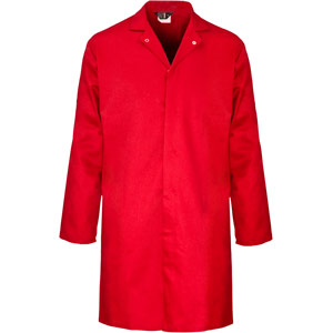 Supertouch Polycotton Food Coat - Inner Pocket - Red