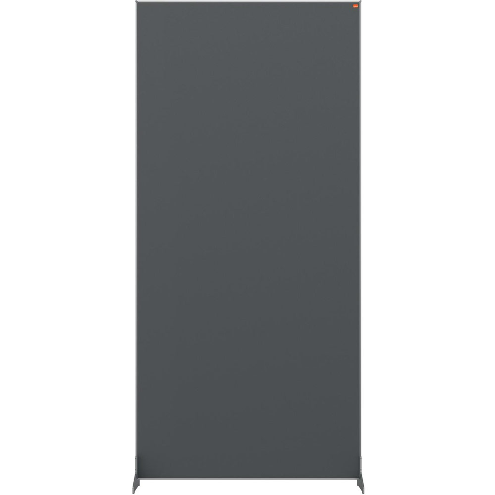 Nobo Impression Grey Pro Free Standing Room Divider Screen Felt Surface 800x1800mm