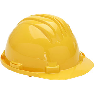 Supertouch 5-RG Safety Helmet with Wheel Ratchet - Yellow