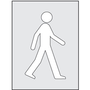 Walking Man Stencil (400 x 600mm)