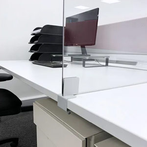 Beaverswood Office Desk Screen - 600x1200mm (Bracket B)