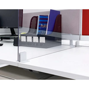 Beaverswood Office Desk Screen - 600x1200mm (Bracket C)