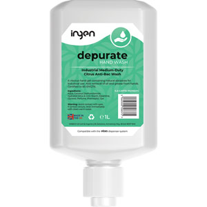Elixa Depurate Wash - Industrial Medium-Duty Anti-Bacterial Citrus Hand Soap Cartridges