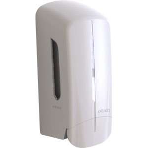 Elixa Wall-Mounted Manual Dispenser - Bulk-Fill for Foaming Liquid (White)