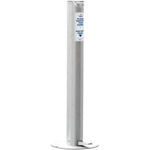 Osler & Walsh Stainless Steel Foot-Operated Hand Sanitiser Stand