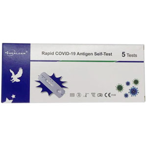 Healgen Covid-19 Antigen (Swab) Rapid Lateral Flow Test Kits - Pack of 5