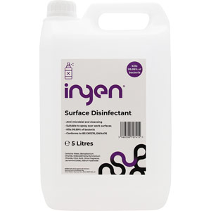 INGEN High-Level Surface Disinfectant - Screw Cap Refill Bottle (5 Ltr)