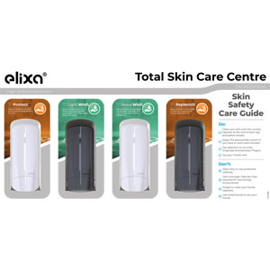 Elixa Total Skin Care Centre - 4 Station - Barrier Cream/Light Wash/Heavy Wash/Replenish Cream