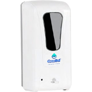 OrcaGel Automatic Sanitiser & Soap Dispenser 1000ml with 4x C Batteries